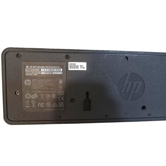 HP UltraSlim Docking Station ONLY Black 2013 Model HSTNN-1X10 No Charge Cord - Picture 5 of 5